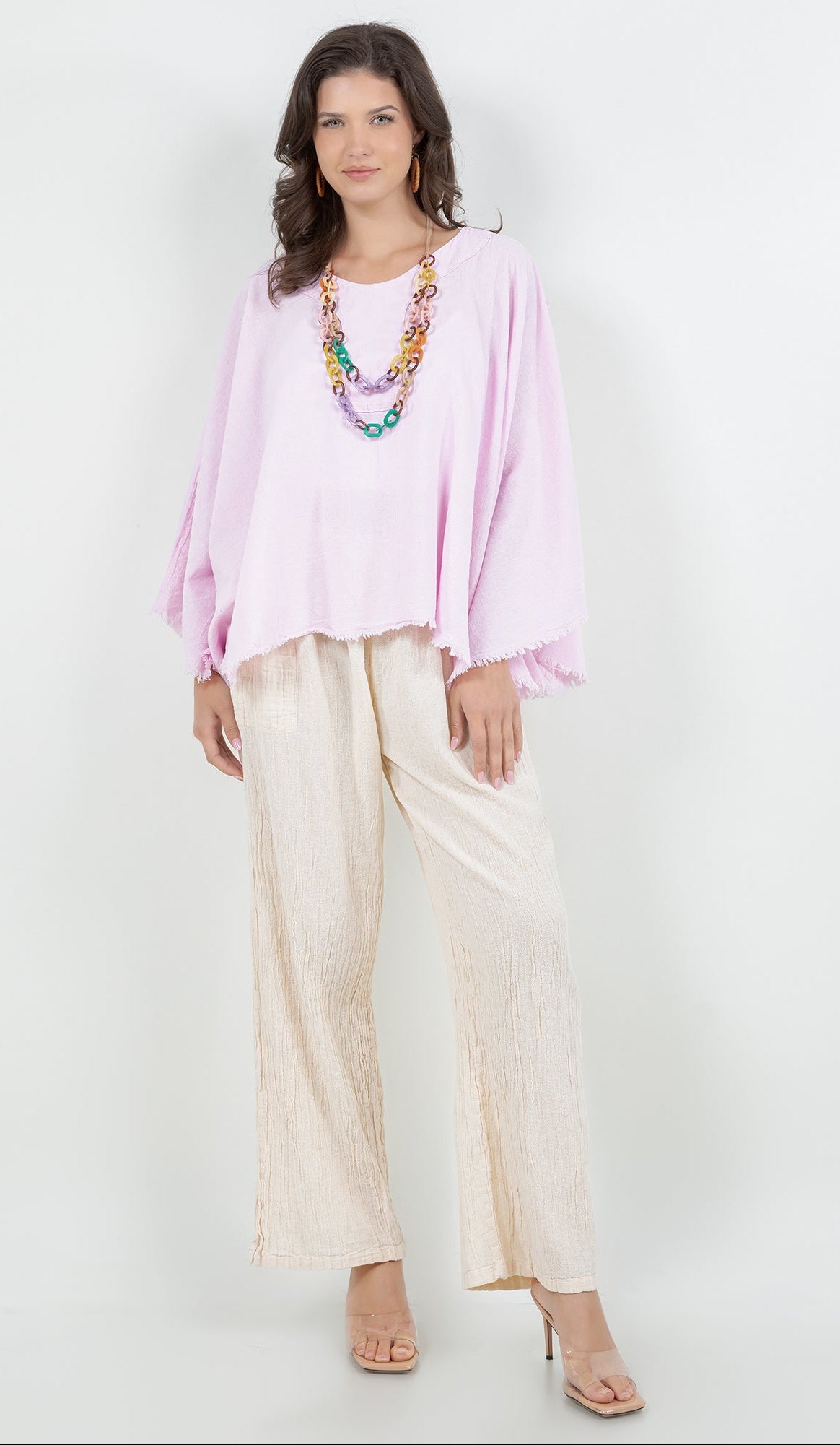 Lisa Cotton Gauze Pants with Pockets