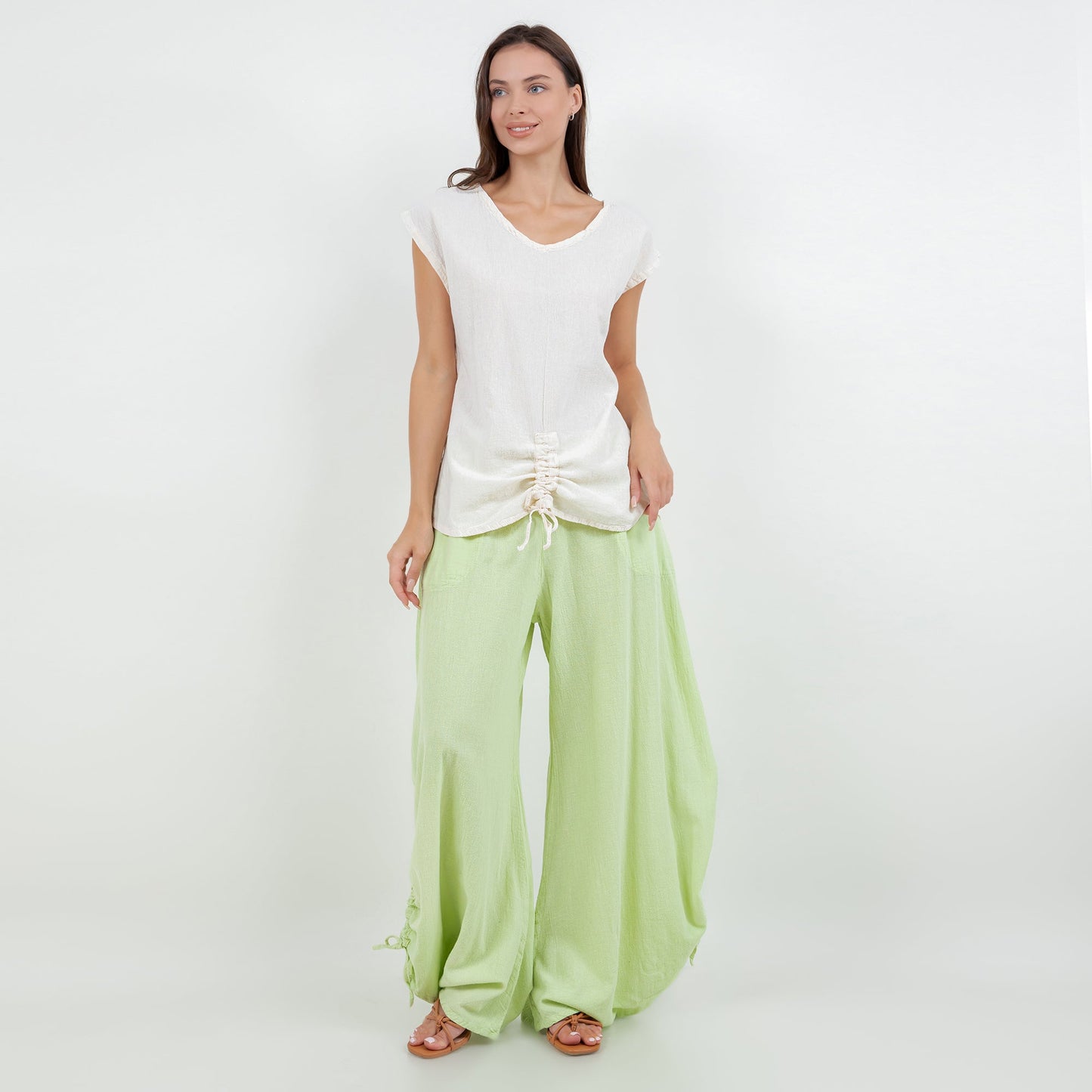 Oana Pants 100% Cotton Gauze