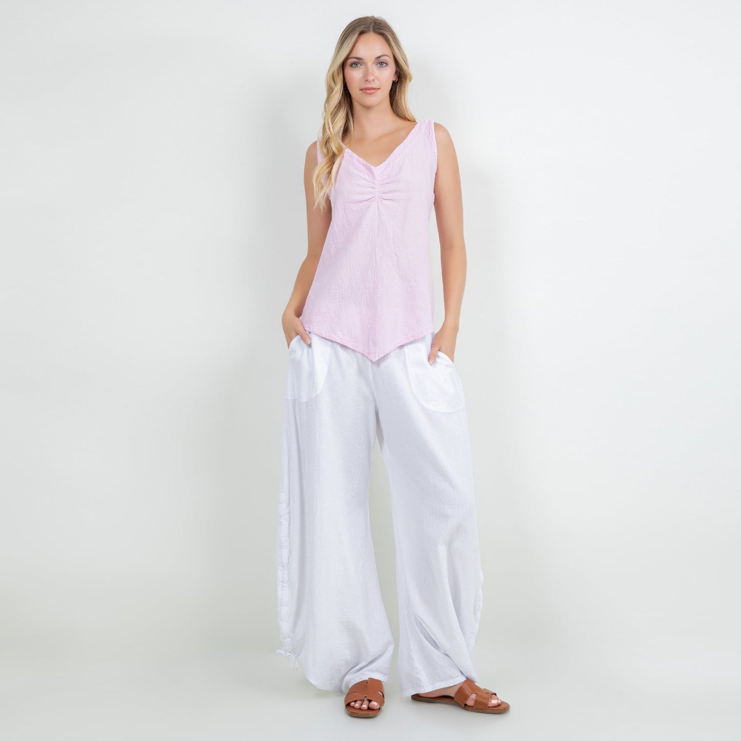 Women's 100% Cotton Gauze Dominica Tank Top