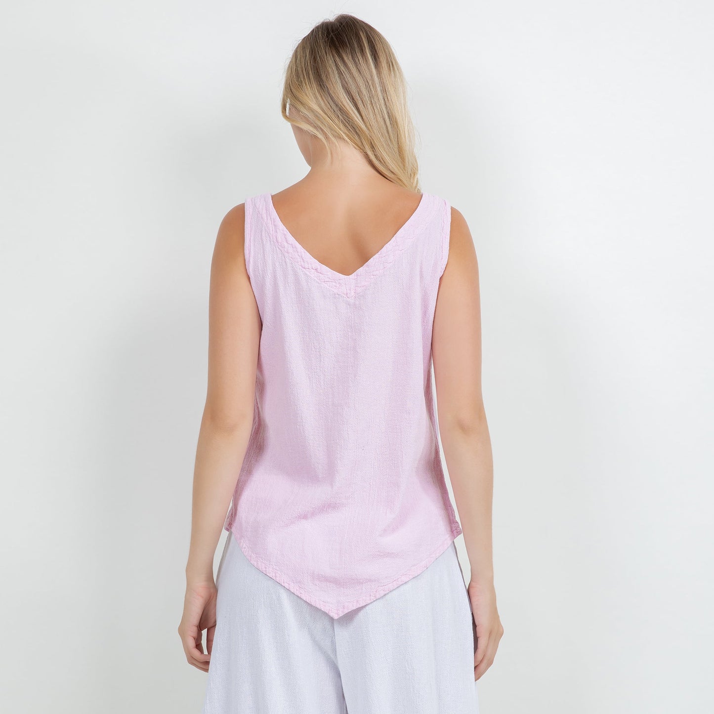 Women's 100% Cotton Gauze Dominica Tank Top