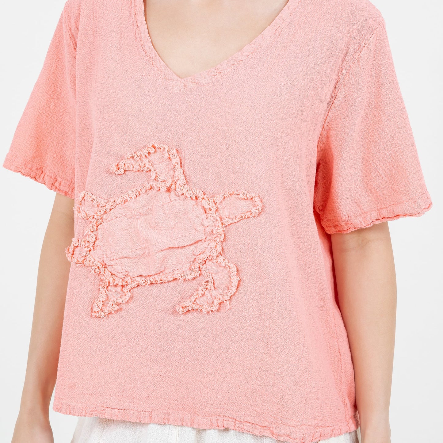 Women's 100% Cotton Gauze Turtle Top