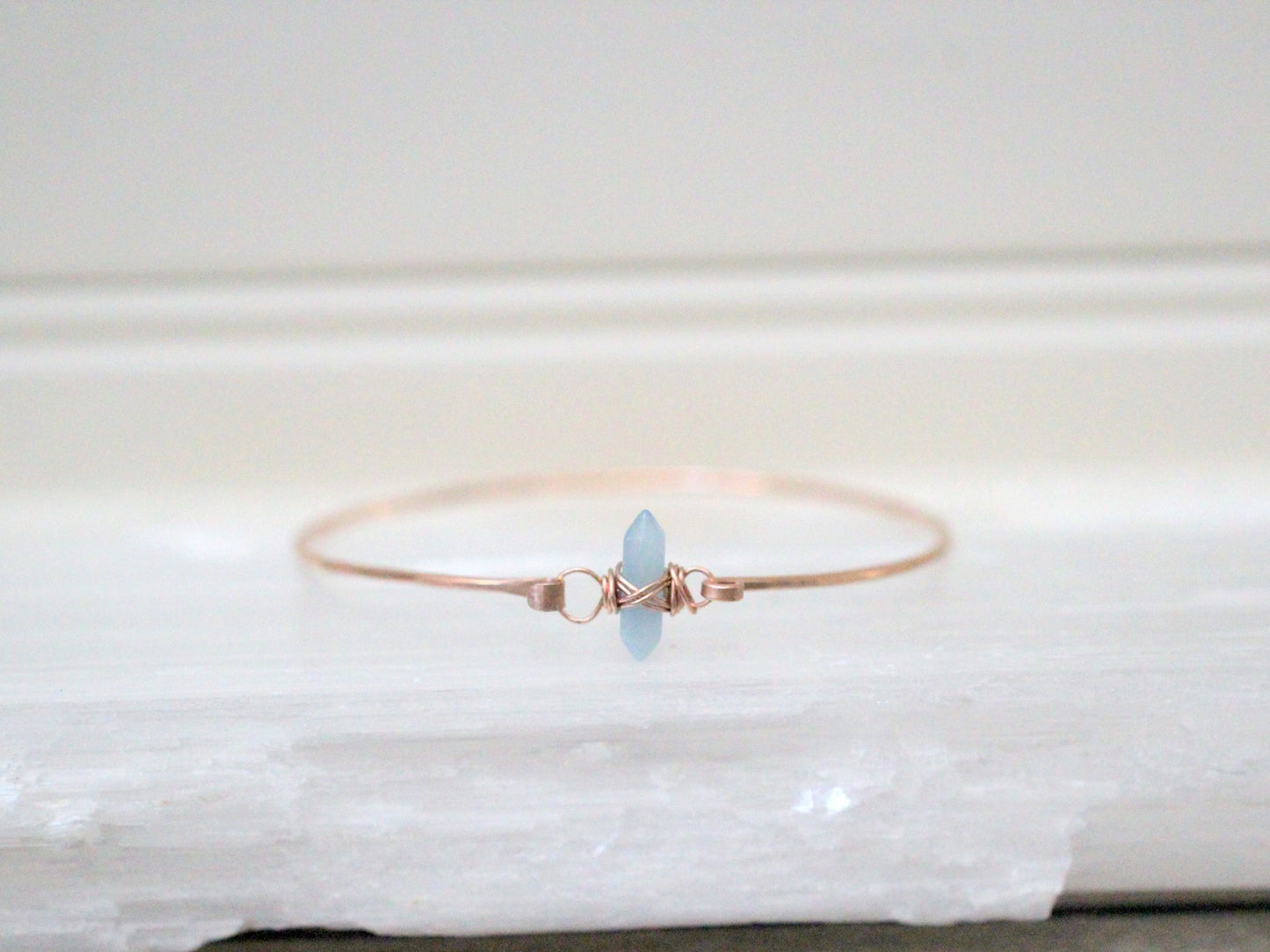 Crest Bracelet - Aquamarine