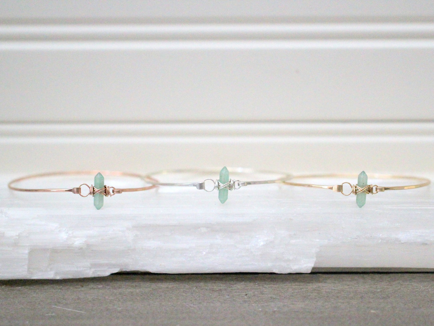 Crest Bracelet - Green Aventurine