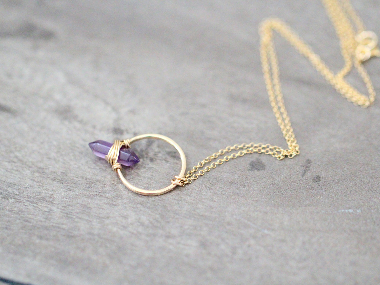 Crest Necklace - Amethyst