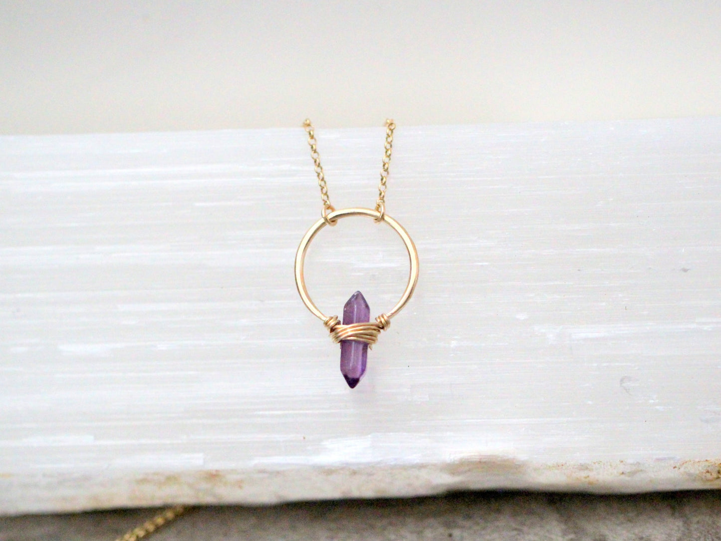 Crest Necklace - Amethyst