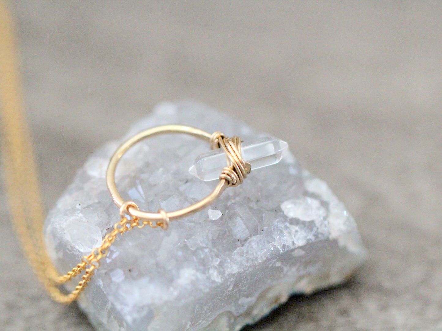 Crest Necklace - Crystal Quartz
