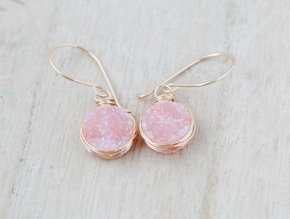 Druzy Bezel Drops (Multiple Colors) - As Seen in DaySpa Magazine