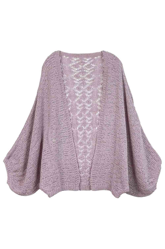 Lace Back Crochet Cardigan