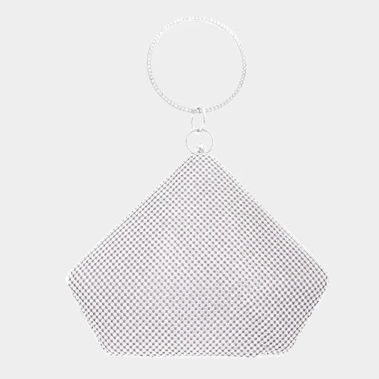 Bling Angled Evening Tote / Crossbody Bag
