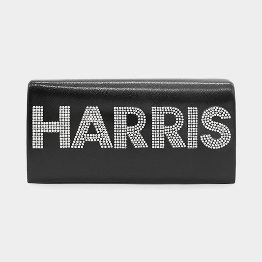 HARRIS Bling Studded Metallic Clutch Bag / Evening Crossbody Bag