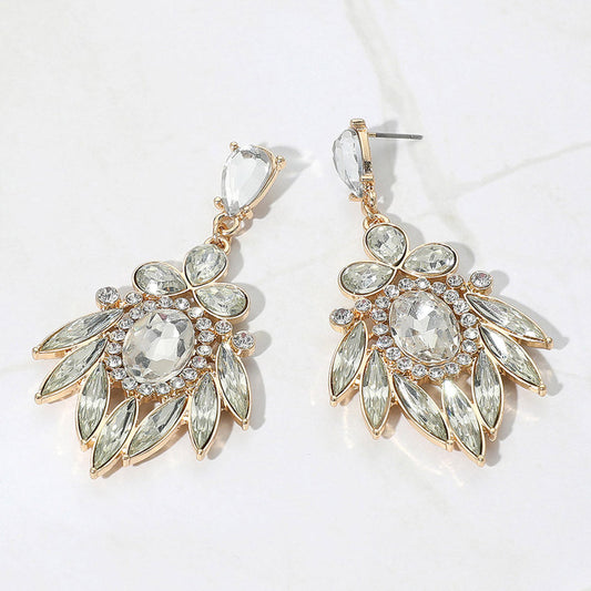 Multi Stone Evening Earrings