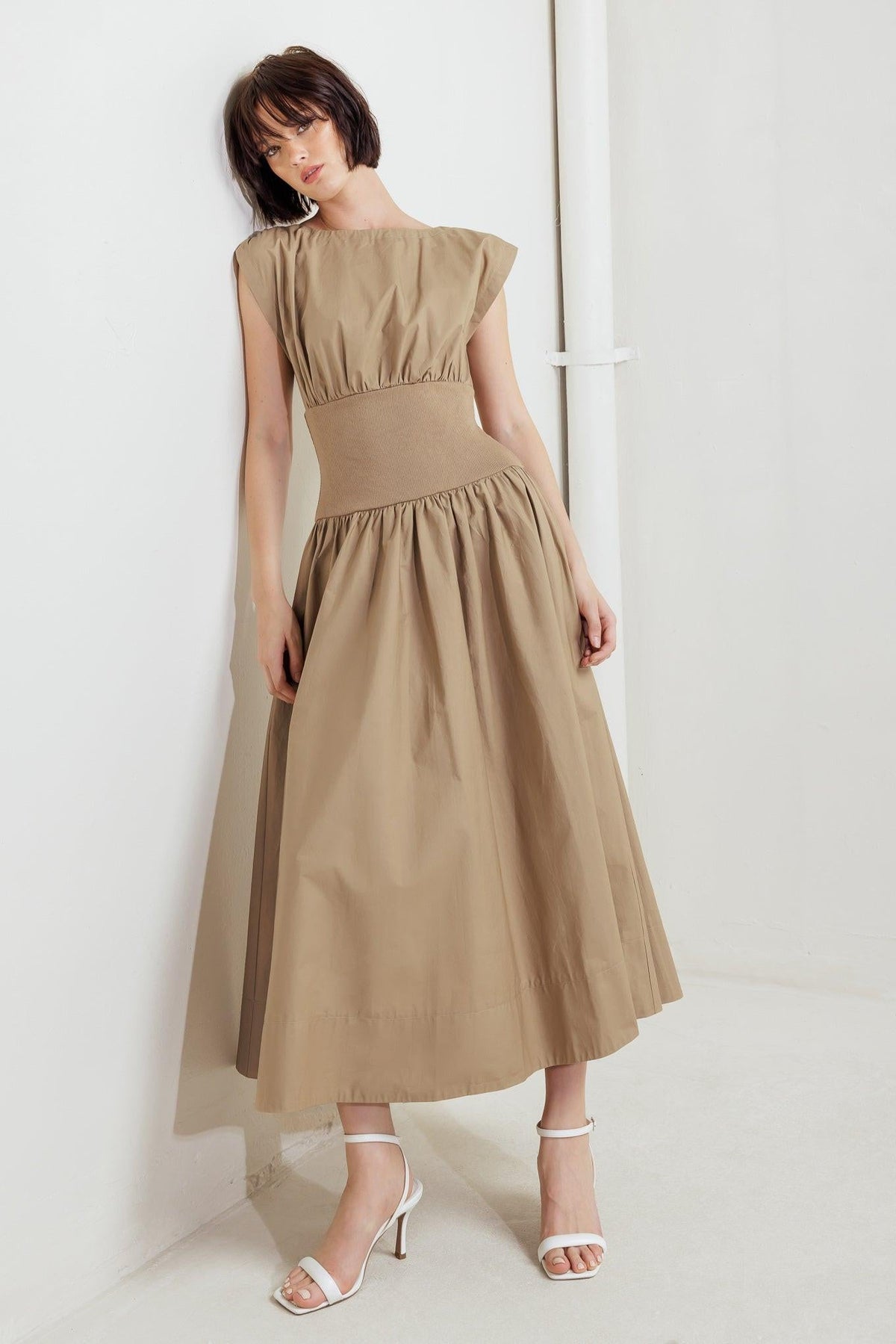 DREAMWEAVER ROMANTIC WOVEN MIDI DRESS