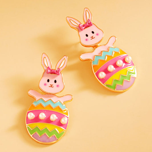 Easter Bunny Egg Drop Earrings