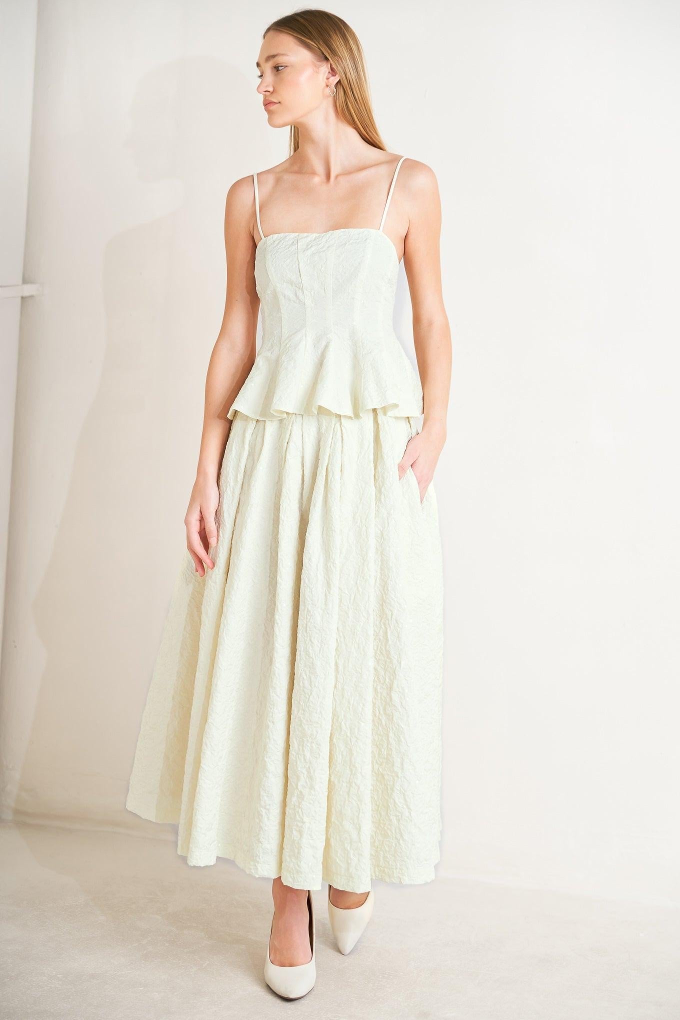 GRAND ENTRANCE WOVEN FULL SKIRT