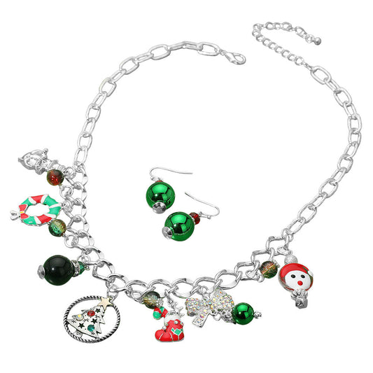 Christmas Charm Station Necklace