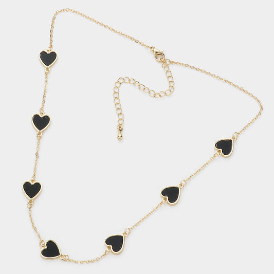 Heart Station Necklace