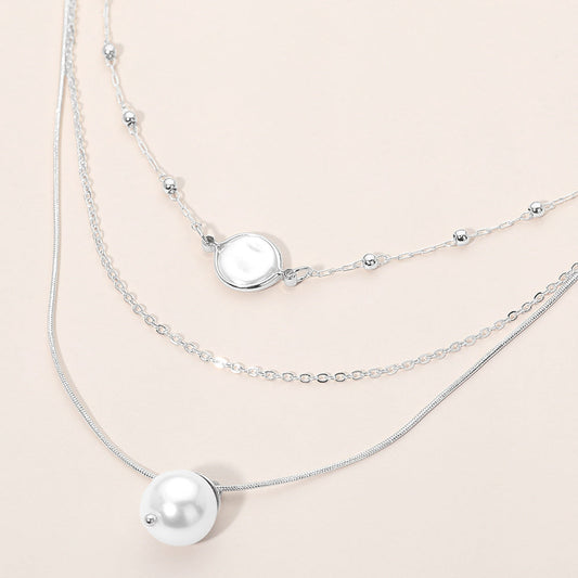 Pearl Accent Layered Necklace