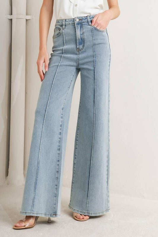 MODERN NEUTRAL DENIM PANTS