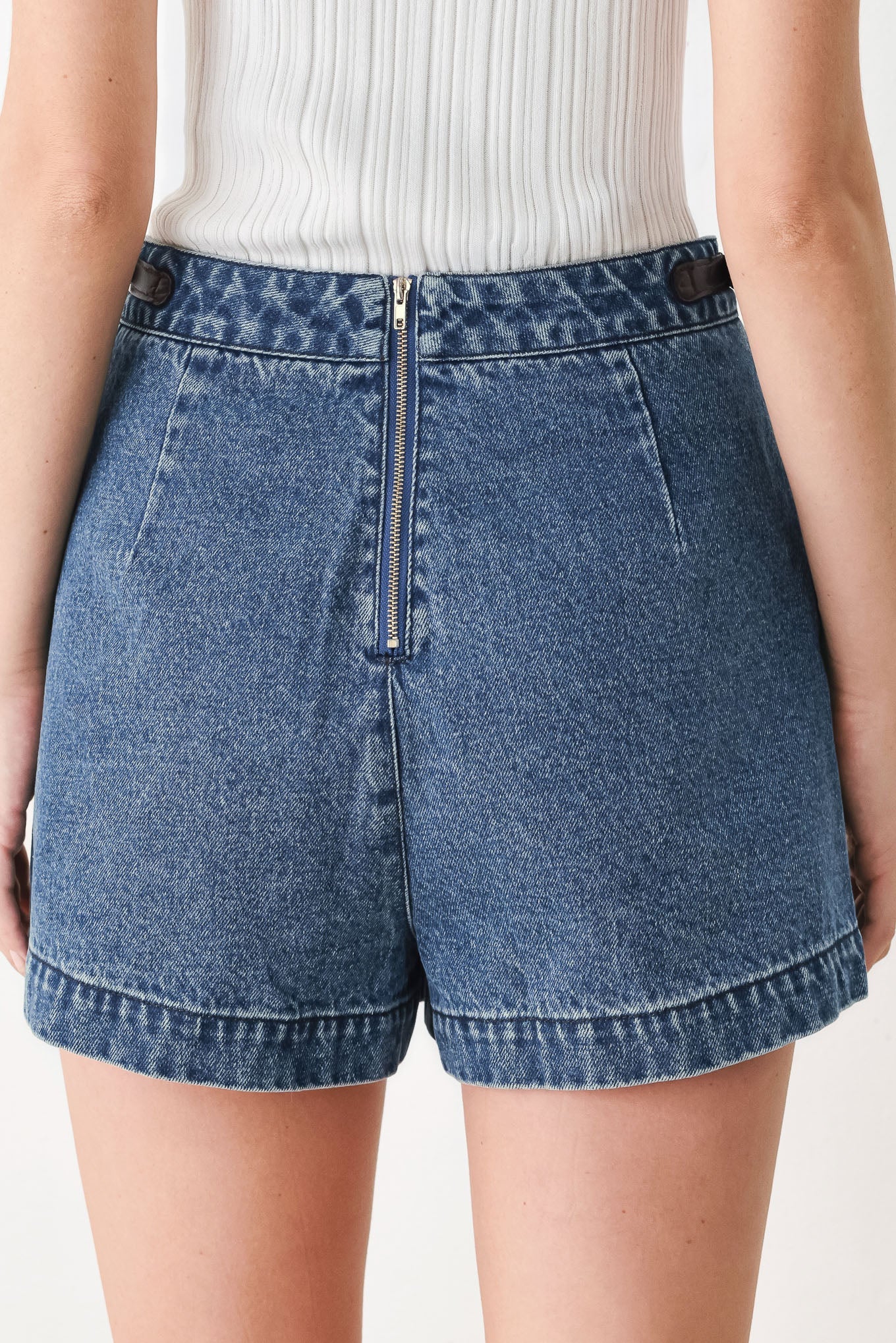 VINTAGE DENIM RENDEZVOUS DENIM SKORT