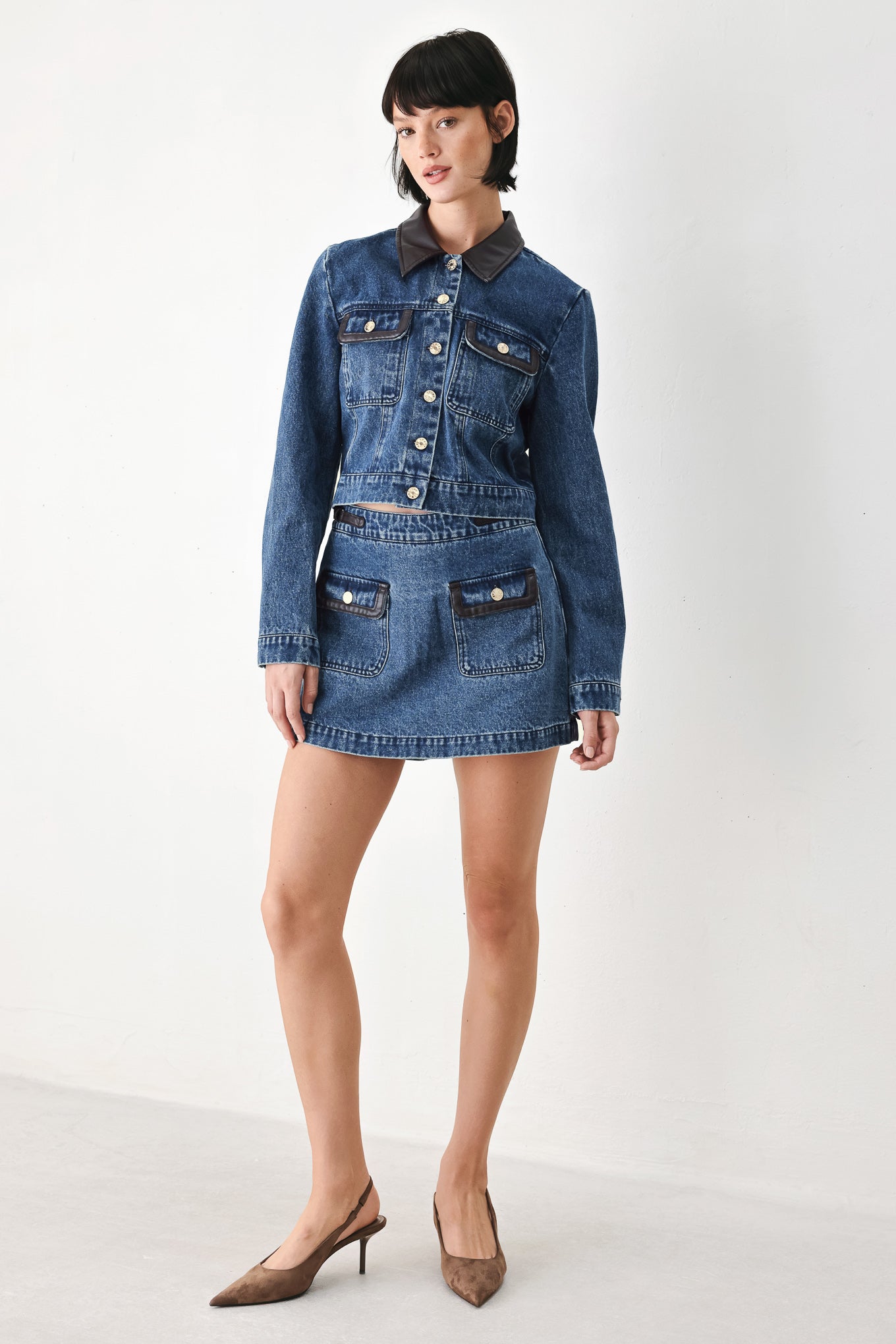 VINTAGE DENIM RENDEZVOUS DENIM SKORT