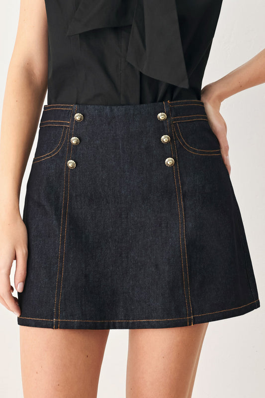 MODERN PREP DENIM SKORT
