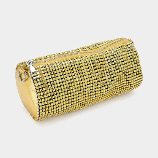 Bling Studded Round Mini Crossbody Bag