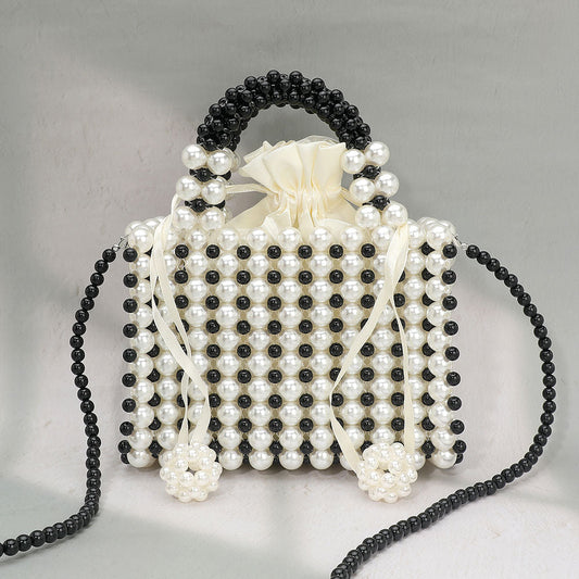 Pearl Box Top Handle Crossbody Bag
