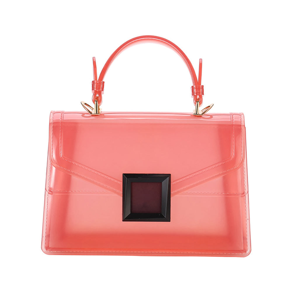 Solid Jelly Tote / Crossbody Bag