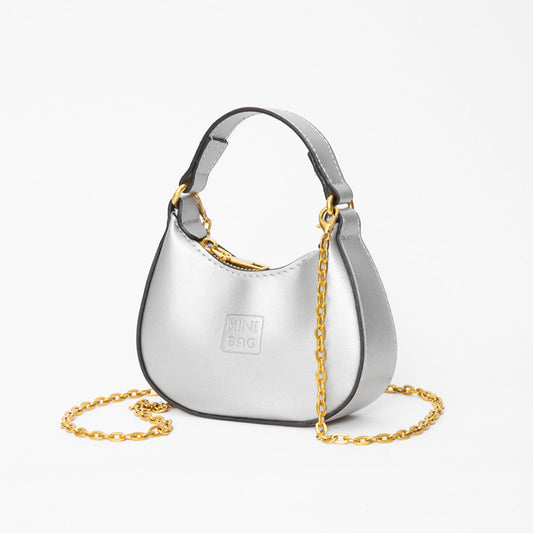 Faux Leather Mini Hobo Handbag / Crossbody Bag