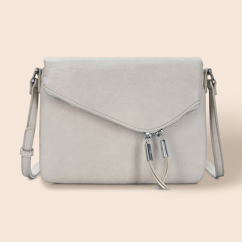 Faux Leather Envelope Crossbody Bag
