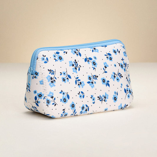 Flower Pattern Cosmetic Pouch Bag