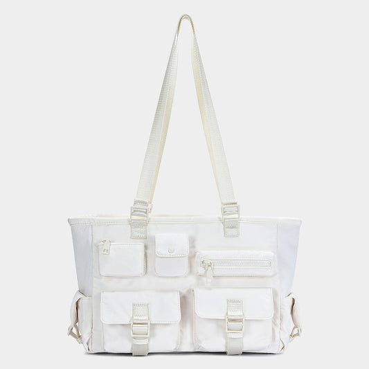 Multi Pocket Utility Shoulder Tote Bag