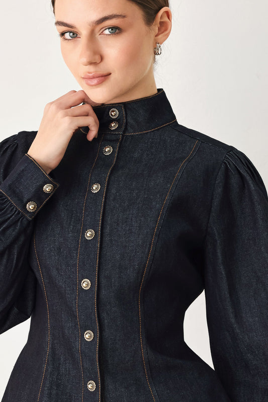 MODERN PREP DENIM TOP