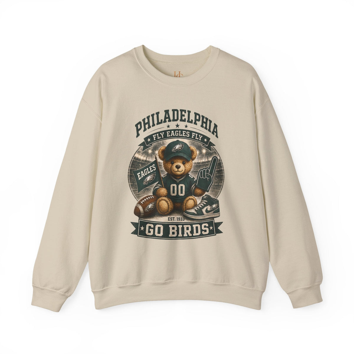 Go Birds Bear Crewneck Sweatshirt
