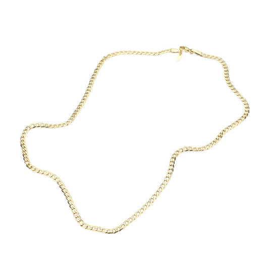 18 INCH, 4mm Stainless Steel Diamond Cut Cuban Chain Necklace