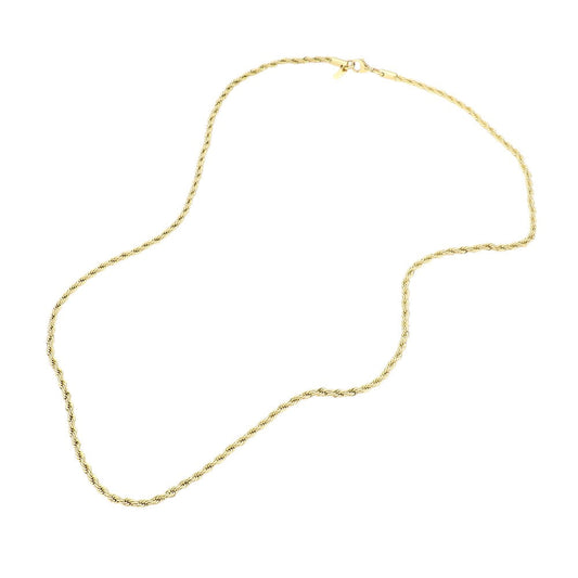 24 INCH, 3mm Stainless Steel Rope Chain Necklace
