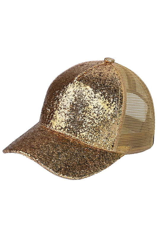 C.C Women's Glitter Trucker Cap Hat