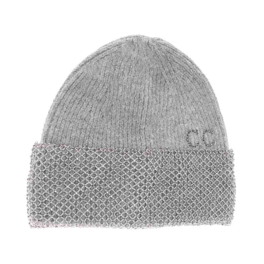 Rhinestone Net Cuff C.C Beanie