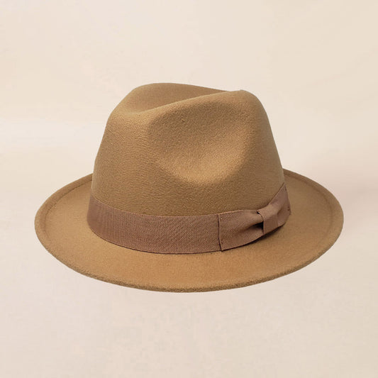 Bow Band Classic Fedora Hat