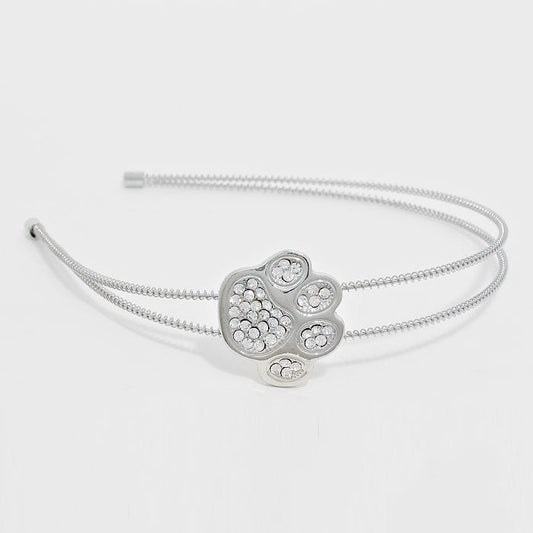Crystal Pave Paw Headband