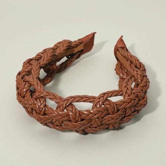Wide Intricate Braided Wide Headband