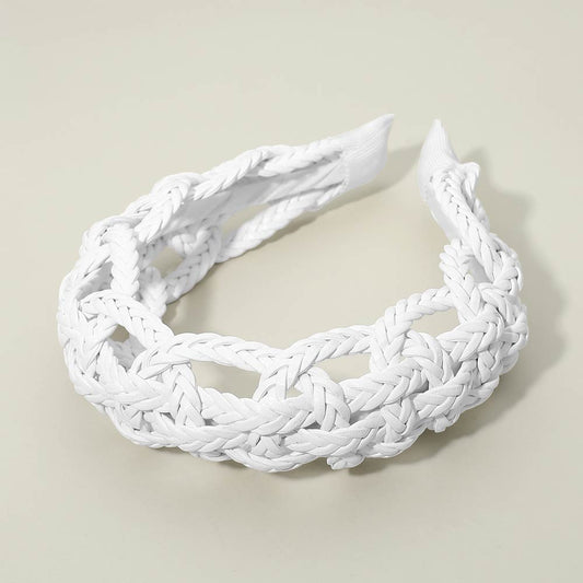 Wide Intricate Braided Wide Headband