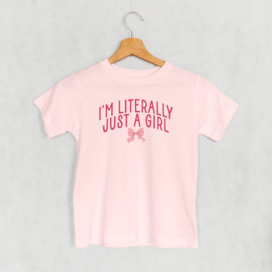 I'm Literally Just A Girl Bow (Kids)