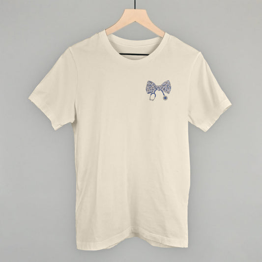 Stethoscope Floral Bow (Left Chest)