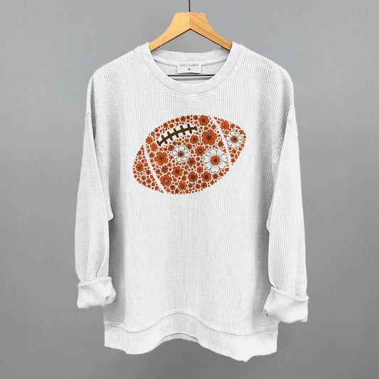 Floral Football Orange
