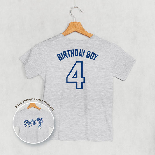 Birthday Boy Varsity #4 (Kids Back Print)