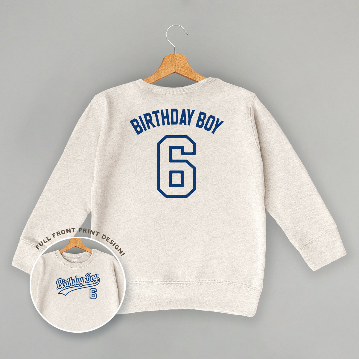 Birthday Boy Varsity #6 (Kids Back Print)