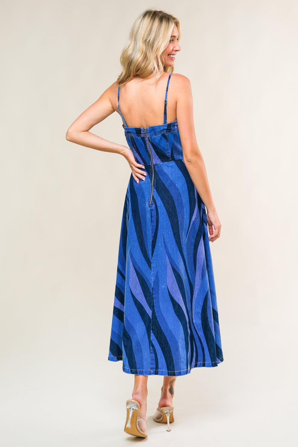 PATRIOTIC PRINCESS DENIM MIDI DRESS – Modern Emporium PATRIOTIC PRINCESS DENIM MIDI DRESS – Modern Emporium