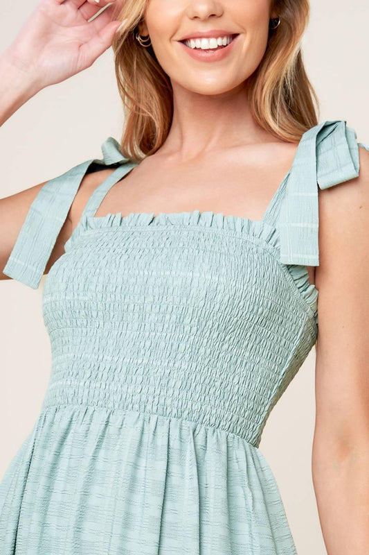 HORIZONS AHEAD WOVEN MAXI DRESS