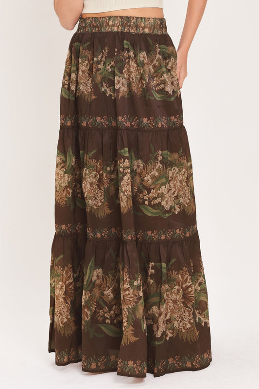 CELEBRITY MOMENT WOVEN MAXI SKIRT